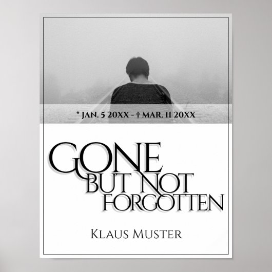 Poster Partis, mais pas oubliés - brillants (Devant)