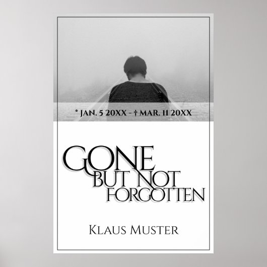 Poster Partis, mais pas oubliés - brillants (Devant)