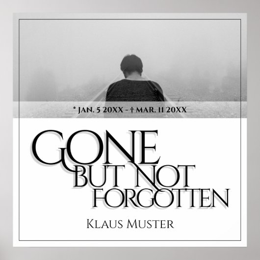 Poster Partis, mais pas oubliés - brillants (Devant)