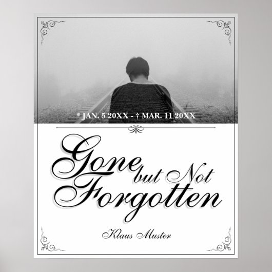 Poster Partis mais pas oubliés - Classique (Devant)