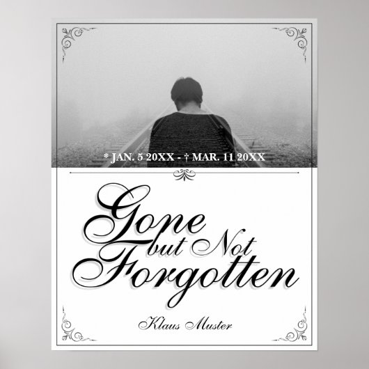 Poster Partis mais pas oubliés - Classique (Devant)