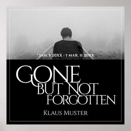 Poster Partis mais pas oubliés - Sombre (Devant)