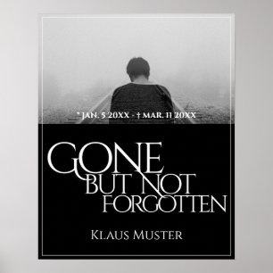 Poster Partis mais pas oubliés - Sombre