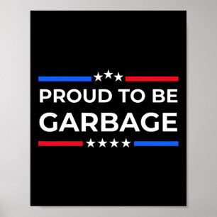 Poster Partisan de Trump poubelle