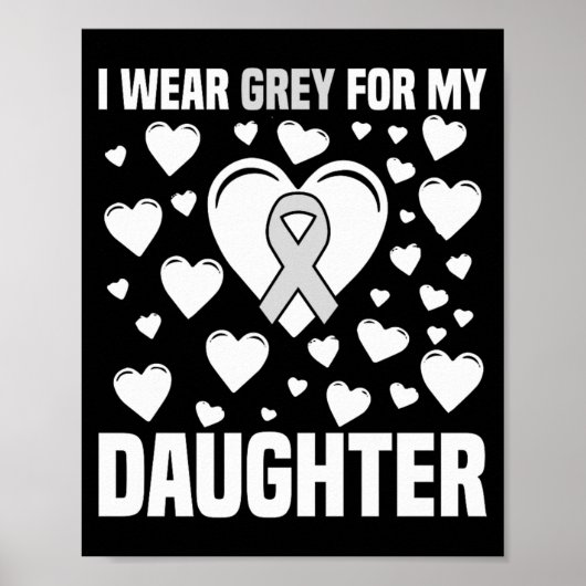 Poster Partisan du Ruban Gris pour Ma Fille (Devant)