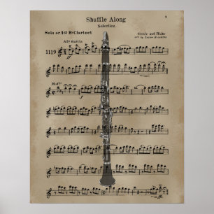 Poster Partition Clarinet