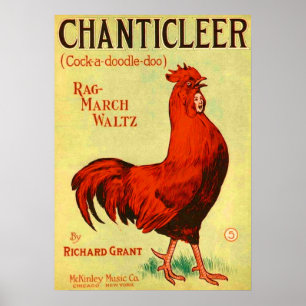 Poster Partition de Chanticleer 1910