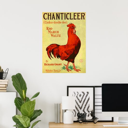 Poster Partition de Chanticleer 1910 (Bureau à domicile)