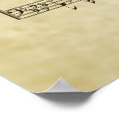 Poster Partition Gospel douce et tendance (Coin)