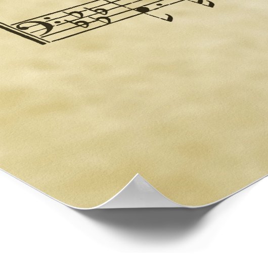 Poster Partition Gospel douce et tendance (Coin)