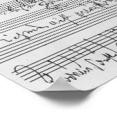Poster Partition musicale manuscrite (Coin)
