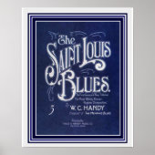 Poster Partition musicale "The St Louis Blues" Imprimer 1 (Devant)