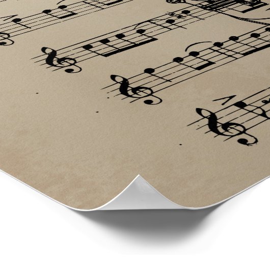 Poster Partition saxophone (Coin)