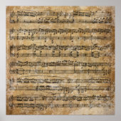 Poster Partition vintage (Devant)