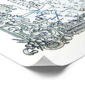 Poster Partition vintage - Greensleeves Autographiés (Coin)