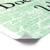 Poster "partout" de la carte de siège mariage (Coin)