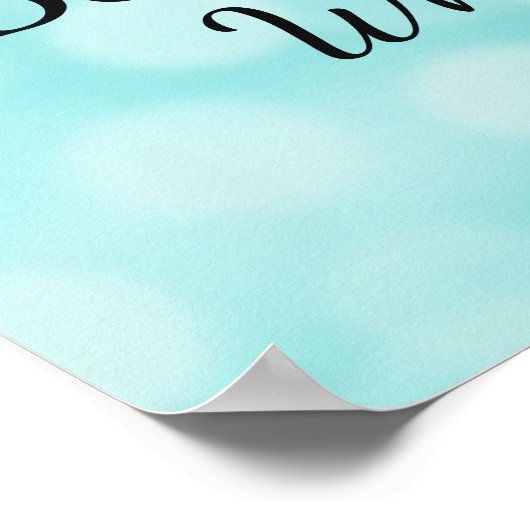 Poster "partout" de la carte de siège mariage (Coin)