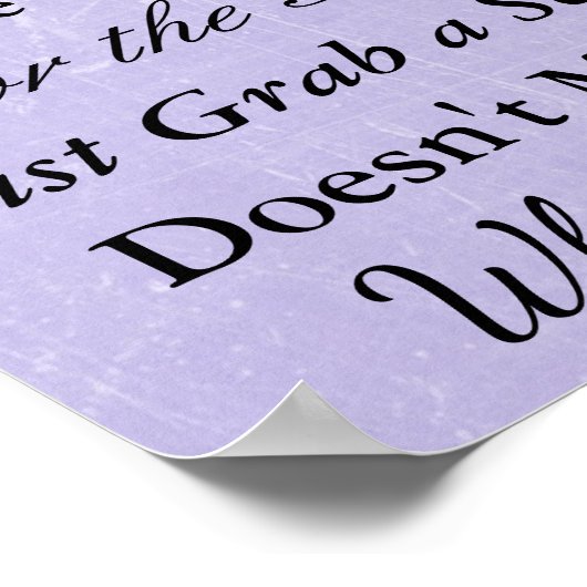 Poster "partout" de la carte de siège mariage (Coin)