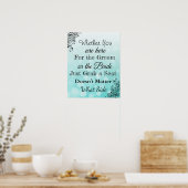 Poster "partout" de la carte de siège mariage (Cuisine)