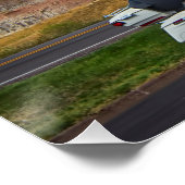 Poster Partout en Amérique dans les Badlands (Coin)