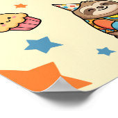 Poster Party Animals 1st Birthday Milestone Timeline (Coin)