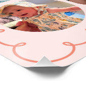 Poster Party Animals Girl's First Birthday Photo Collage (Coin)