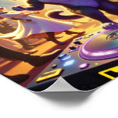 Poster Party Cat DJ Dirigeant l'Ultimate Dance Floor Bash (Coin)