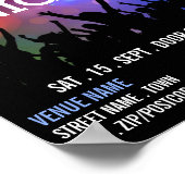 Poster Party Crowd, Karaoke Event Publicité (Coin)