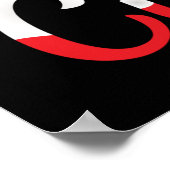 Poster Pas aujourd'hui Cupidé Drôle Saint Valentin (Coin)