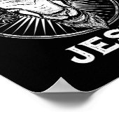 Poster Pas aujourd'hui Jésus Drôle Satanique Athéiste Noi (Coin)