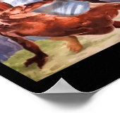 Poster Pas aujourd'hui Satan Jesus Crossover Bysketbyll F (Coin)