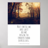 Poster Pas Avant D'Être Perdus Citation Thoreau (Devant)