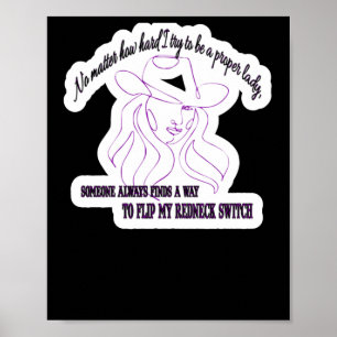 Poster Pas Comme J'Essaie D'Être Une Bonne Dame