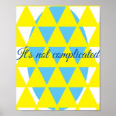 Poster Pas compliqué (Devant)