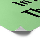 Poster Pas d'affiche de motivation pour singe de l'évolut (Coin)