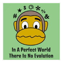 Pas d'affiche de motivation pour singe de l'évolut
