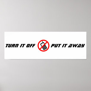 Poster Pas d'affiche de téléphone portable