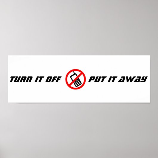 Poster Pas d'affiche de téléphone portable (Devant)