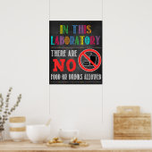 Poster Pas d'affiche en classe de nourriture ou de boisso (Cuisine)
