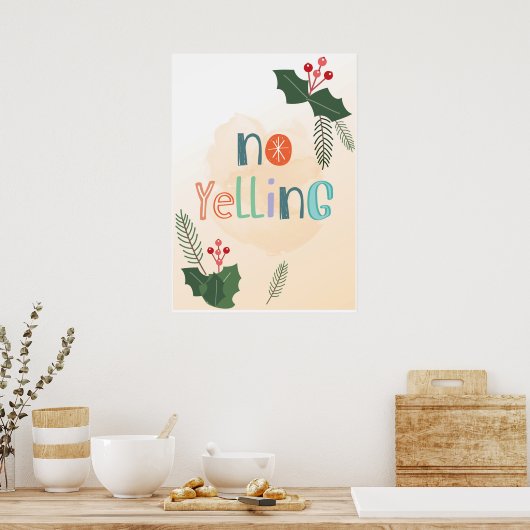 Poster PAS D'Affiche JAUNE (Cuisine)