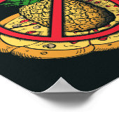 Poster Pas d'ananas sur ma pizza (Coin)