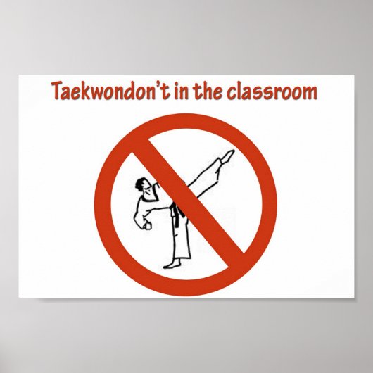 Poster pas dans la salle de classe (Devant)