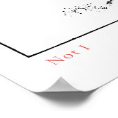 Poster Pas dans l'affiche (Coin)