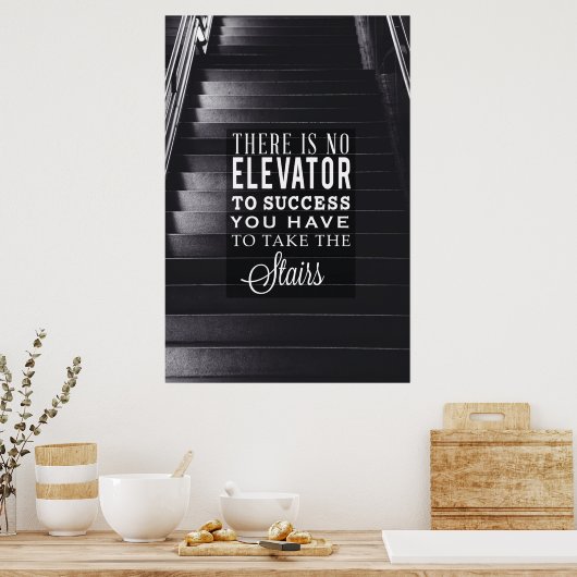 Poster Pas d'ascenseur à succès (Cuisine)