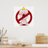 POSTER PAS DE BÉBÉS EN PLEIN AIR (Cuisine)