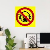 Poster PAS de Bébés qui Pleurent ⚠ Panneau de l'aéroport  (Bureau à domicile)