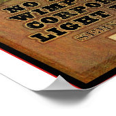 Poster Pas de bières fades ici (Coin)