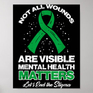 Poster Pas de blessures visibles Hommes Femmes sensibilis