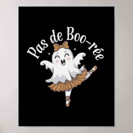 Poster Pas De Boo-rée Funny Byllet Ghosts Halloween Dance (Devant)