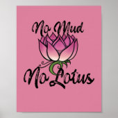 Poster Pas de boue Pas de lotus (Devant)